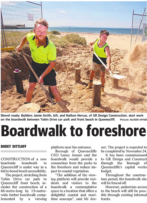 Boardwalk to foreshore