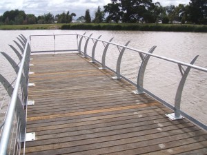 Viewing platform with custom balustrade-Casey Fields, Cranbourne