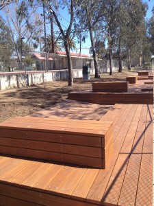 Custom Timber Decking & Seating – Fido Park